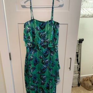 Banana Republic Green Floral Dress